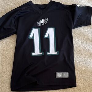 Black Eagles Jersey with Number 11 Carson Wentz